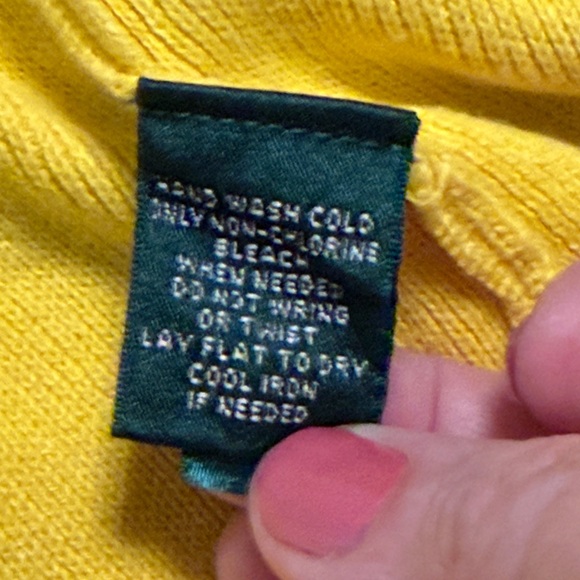 Lauren Ralph Lauren yellow moto jacket…sweater - Picture 6 of 9